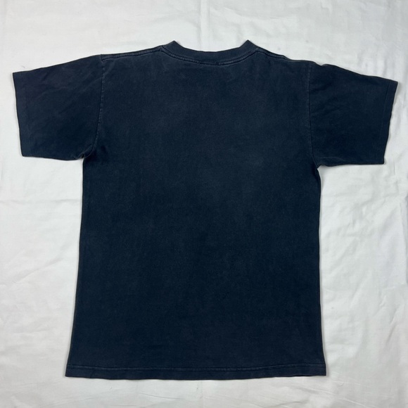 Vtg Lennox Lewis Vs Andrew Golota Mens Boxing T-Shirt Small 90s Black Faded B3 - Picture 2 of 9